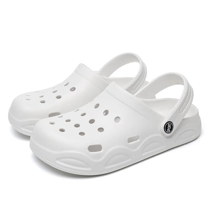 Summer Comfortable Clogs Slippers for Women Lightweight Anti Slip Beach Sandals Woman Fashion White EVA Waterproof Garden Shoes