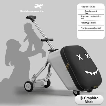 Children's Luggage Case Can Ride and Walk the Baby's Suitcase The Baby Can Take the Suitcase. 20-Inch Folding Stroller Can