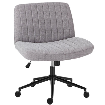 MCQ Armless With Wheel Ergonomic Gaming Office Chair with Adjustable Height 360° Swivel Gaming Racing Chair For Home Office