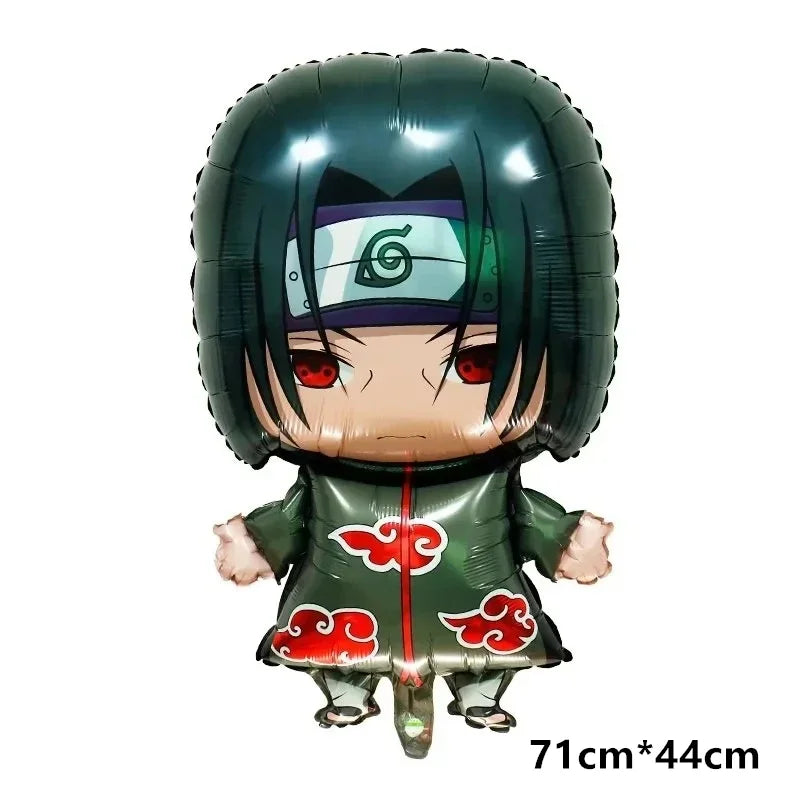 Naruto Kakashi Balloons Uchiha Sasuke Ballons Happy Birthday Banner Party Decoration Kids Toy Cake Topper Disposable Tableware