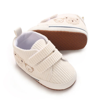 Baby Learning Walk Shoes, Cartoon Bear Breathable Casual Sneakers, Spring Autumn Soft Infant Baby Shoes 0-1 Year