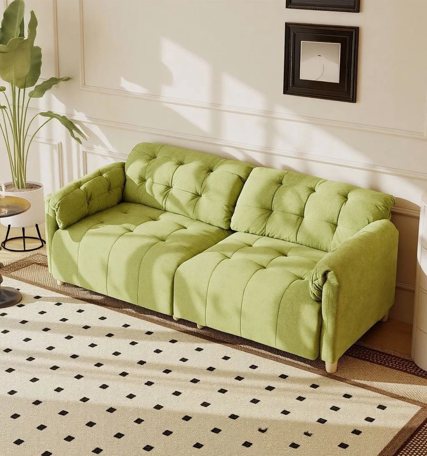 Double Storage Sofa With Hidden Storage Design Suitable for Small-Sized Living Rooms Bedrooms Apartments Studio Apartments Dormitories