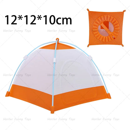 Camping Simulation Small Tent Model Removable Toy Decoration Camping Tent Lampshade Creative Scene Props Display Decoration