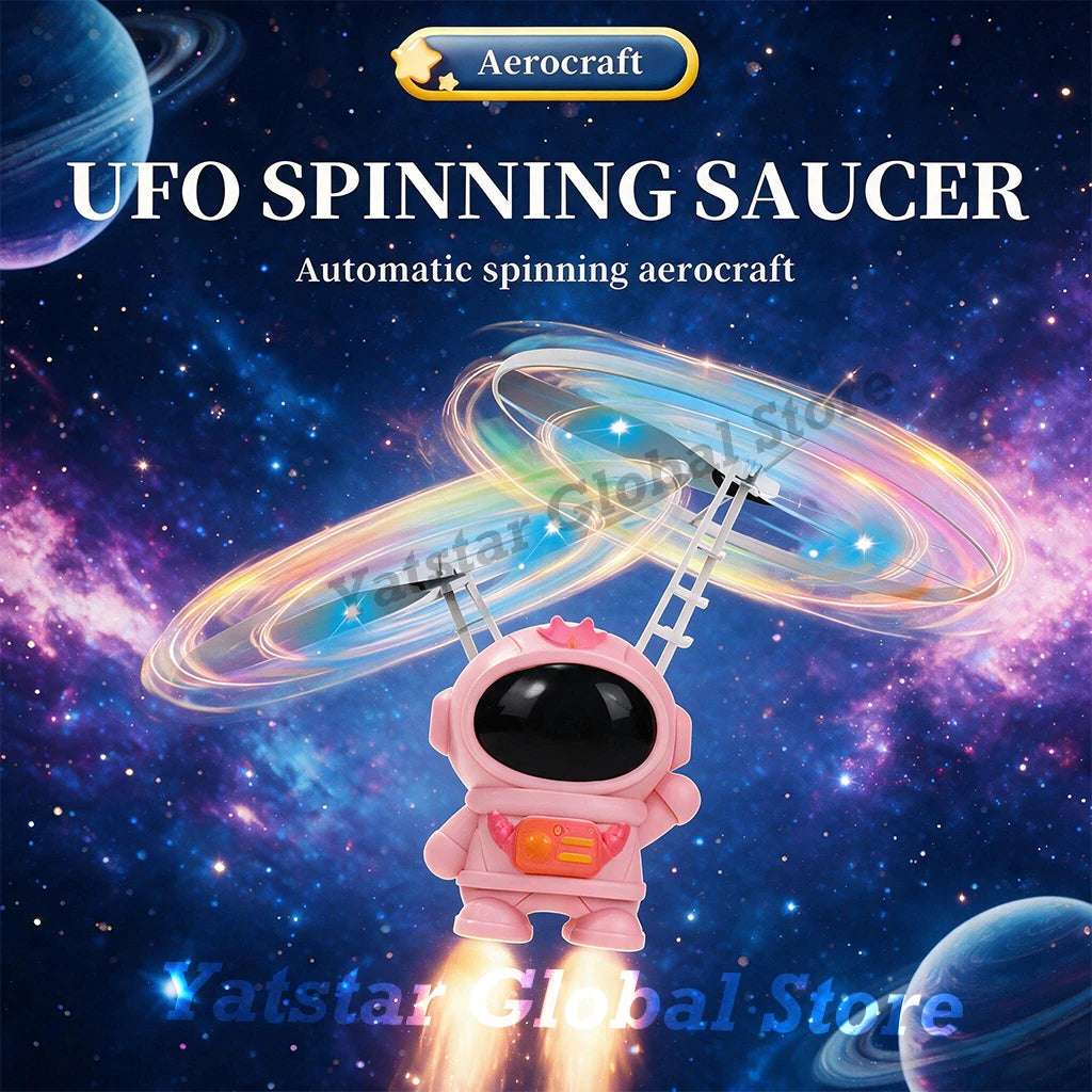 Black Technology Spinning Gyro Flying Suspension Fingertip Colorful Luminous Built-in Battery Toys for Kids Boys Girls Gift Fun