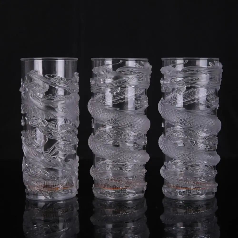 Hot Sell 285ml Creative Party Cups Dragon LED Flashing Color Change Water Activated Light Up Beer Whisky Cup Mug Tableware
