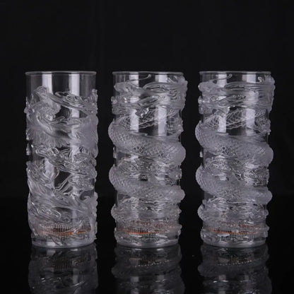 Hot Sell 285ml Creative Party Cups Dragon LED Flashing Color Change Water Activated Light Up Beer Whisky Cup Mug Tableware