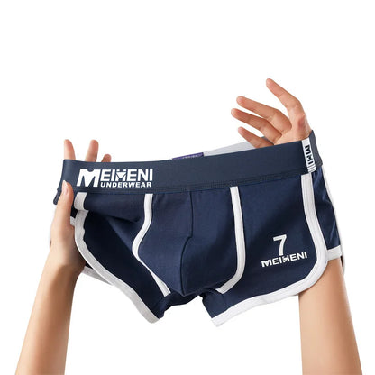 [Bloom the Love] New NO.7 Cotton 1pcs/3pcs Boxer Men Underwear Breathable Boxershort Mens Boxers Man Cuecas Masculina Size M-3XL