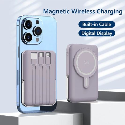 10000mah Magnetic Wireless Portable Power Bank, 22.5w Fast Charging