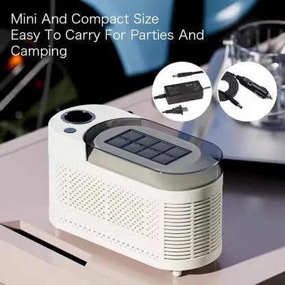 Portable Outdoor Camping Car 8 Grids DV12V Desktop Ice Maker Machine Electric Power RV Quick Freezing Bottled Water Maker