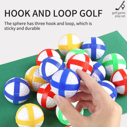 Golf Chipping Game Mat For Kids Golf Putting Mat Set Mini Vertical Golf Hitting Mat Golf Dartboard Practice Training Aid Trainer