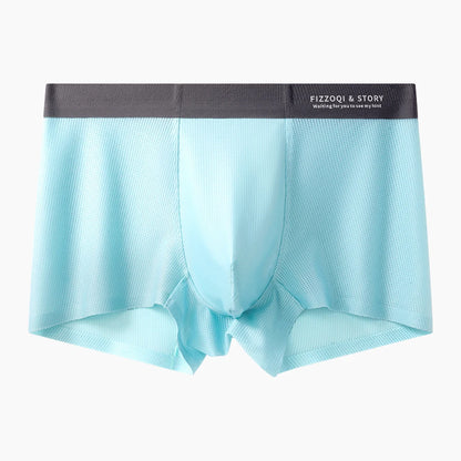 1/3PCS Ultra-thin Ice Silk Quick-dry Underwear Man Smooth Seamless Men's Panties Breathable Antibacterial 3D Silk Crotch Boxers
