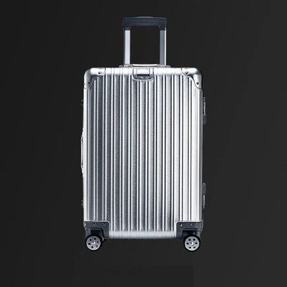 100% Aluminum-Magnesium Alloy Suitcases 20/24/26/29 Inch Lightweight Spinner Luggage TSA Lock Durable Travel Bag