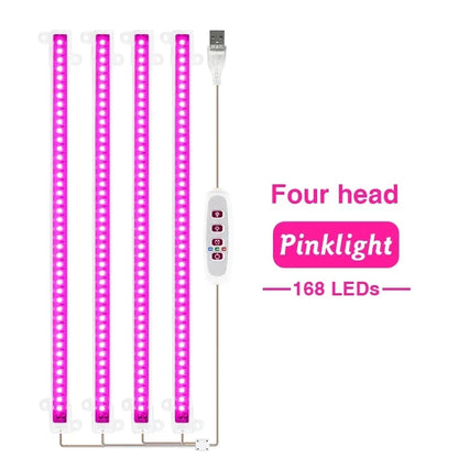 LED Grow Light 5V USB Plug Full Spectrum Led Bar Lamp for Plants High Luminous Efficiency 30cm for Grow Tent Greenhouses Flowers