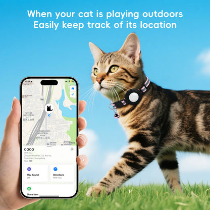 Adjustable Pet Collar Gps Tracker for Apple Find My IOS Finder Location Tracker Kits Pet Supplies Cat Pet Electronic Devices
