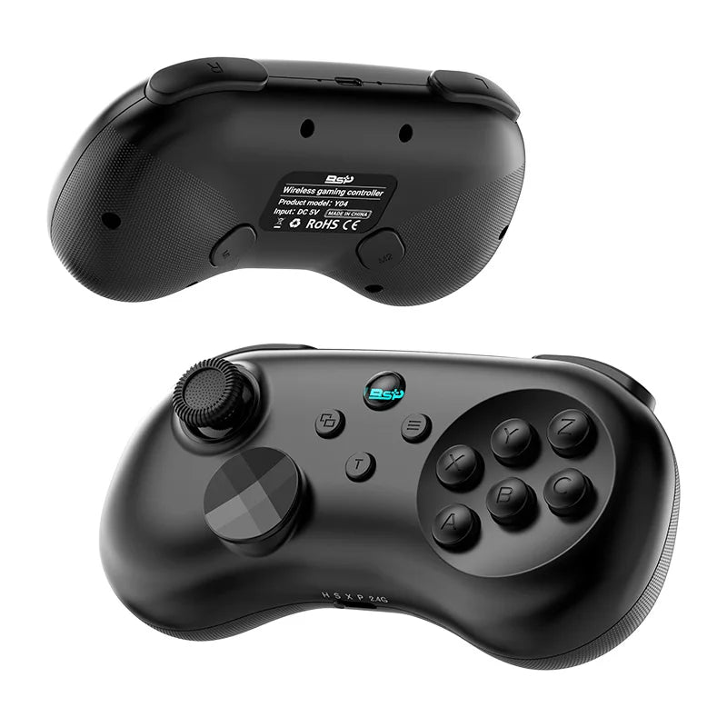 Y04 Game Controller 6-key Fighting Game Controller with Adjustable Height Hall Joystick Supporting PC/IOS/Switch/Android