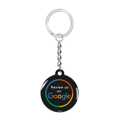 NFC Smart Epoxy Keychain for Google Instagram WhatsApp Facebook Snapchat Review Tap Keychain for Instant Customer Feedback