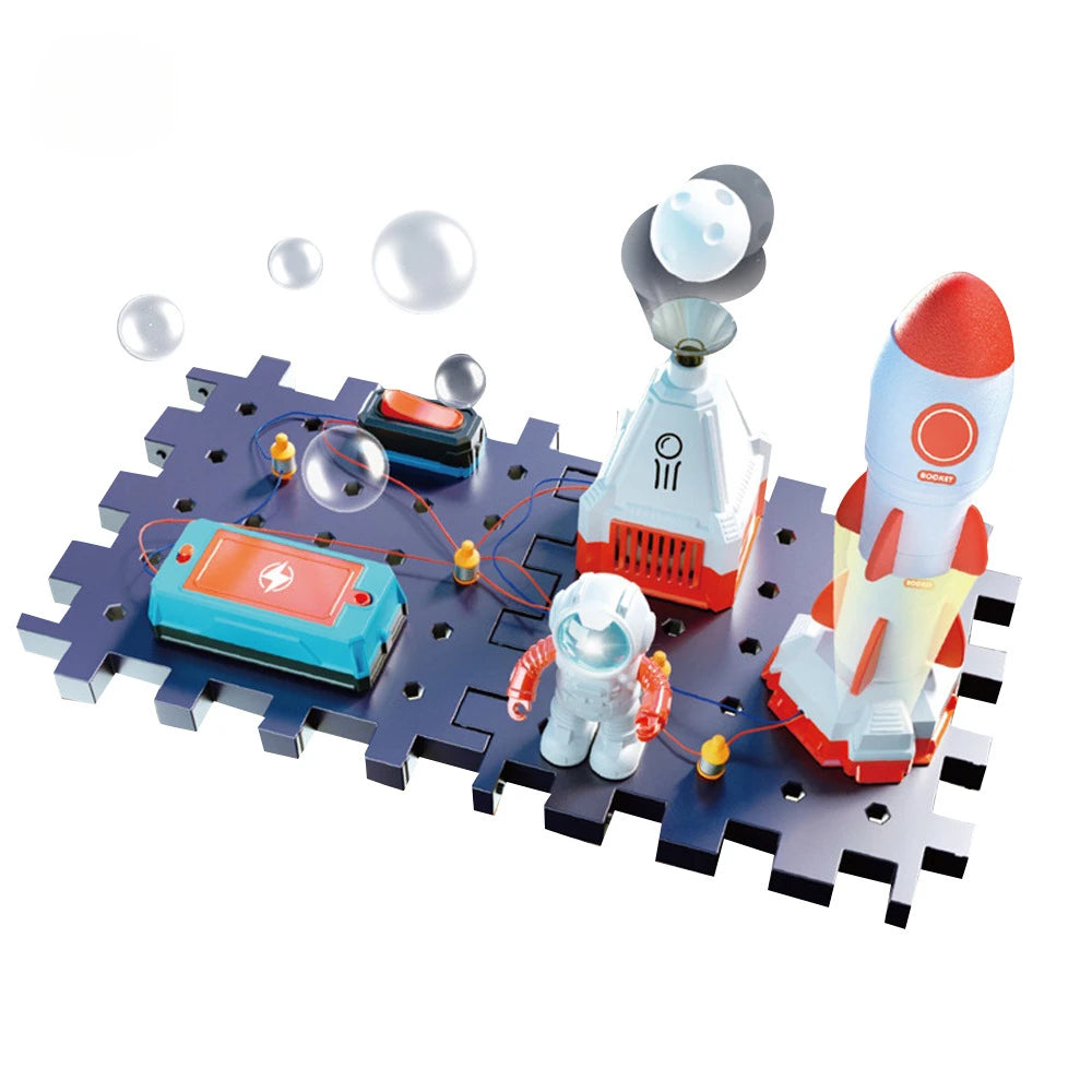 Science Toy DIY Electronic Blocks Kits Children Circuits Educational Toys Exploration Equipment Set Physical Toys for Kids