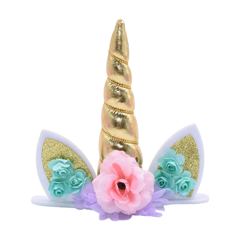 Unicorn Cake Topper Unicorn Birthday Party Supplies Cake Topper Decorations for Girls First Birthday Cake Topper