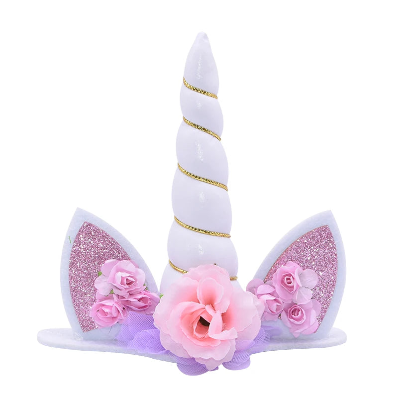 Unicorn Cake Topper Unicorn Birthday Party Supplies Cake Topper Decorations for Girls First Birthday Cake Topper