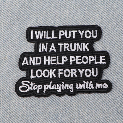 Motivational Quotes Patch Embroidered Patches On Clothes Iron On Patches For Clothing DIY Patch Jackets Sew Stickers