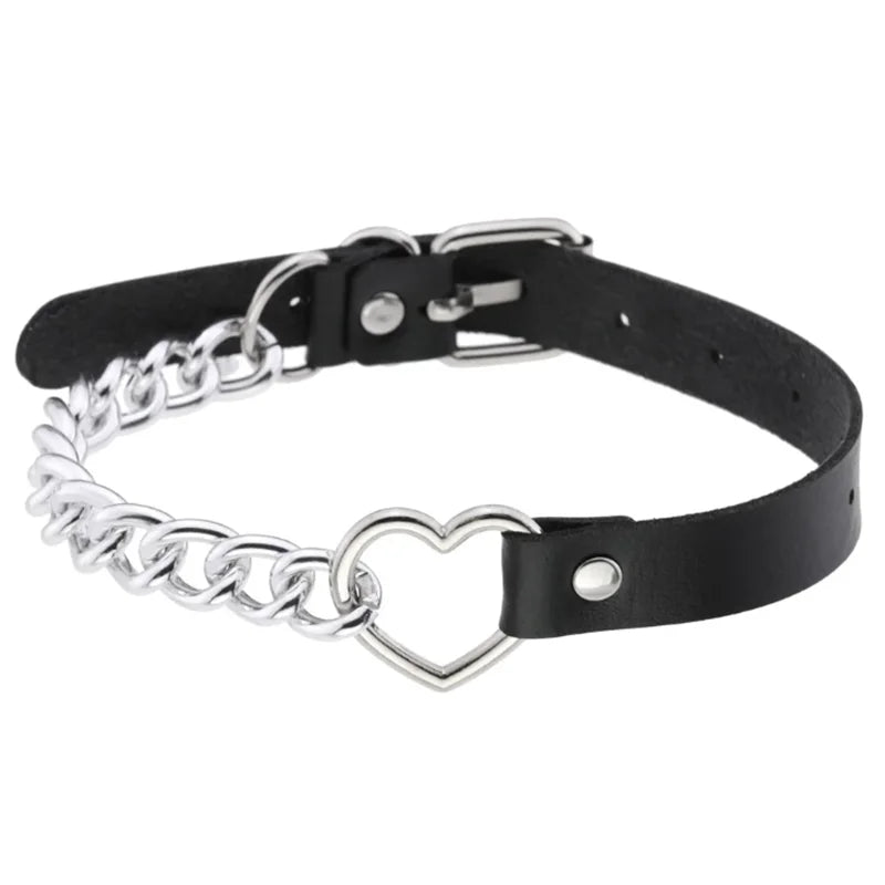 1pc Harajuku Gothic Spike Rivet Star Necklaces Collares Hip Hop Rock
