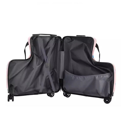 Children's Cute Cartoon Rideable Suitcase 20 inch Boarding Box Sitting Trolley Case Universal Wheel Baby Luggage