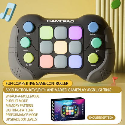 Electronic Pop Quick Push Gamepad Consoles Toys Chases RGB Light Fun Anti Stress Relief Game Machine Toy Gifts For Kids Adults