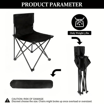 Outdoor Foldable Chair Camping Chair with Side Pocket Picnic Oxford Cloth Chairs Portable Beach Fishing Chairs Outdoor Chair