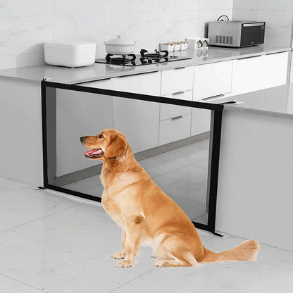 Pet Mesh Barrier Gate | Folding Breathable Mesh with Hooks | Stairs & Doorways
