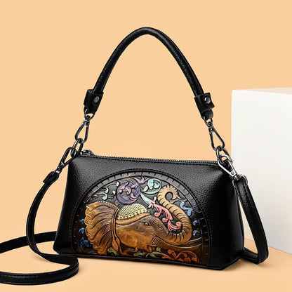 Women's Luxury Leather Top-Handle Bags Brand Design Printing Shoulder Crossbody Bags High Quality Handbags and Purses Sac a Main