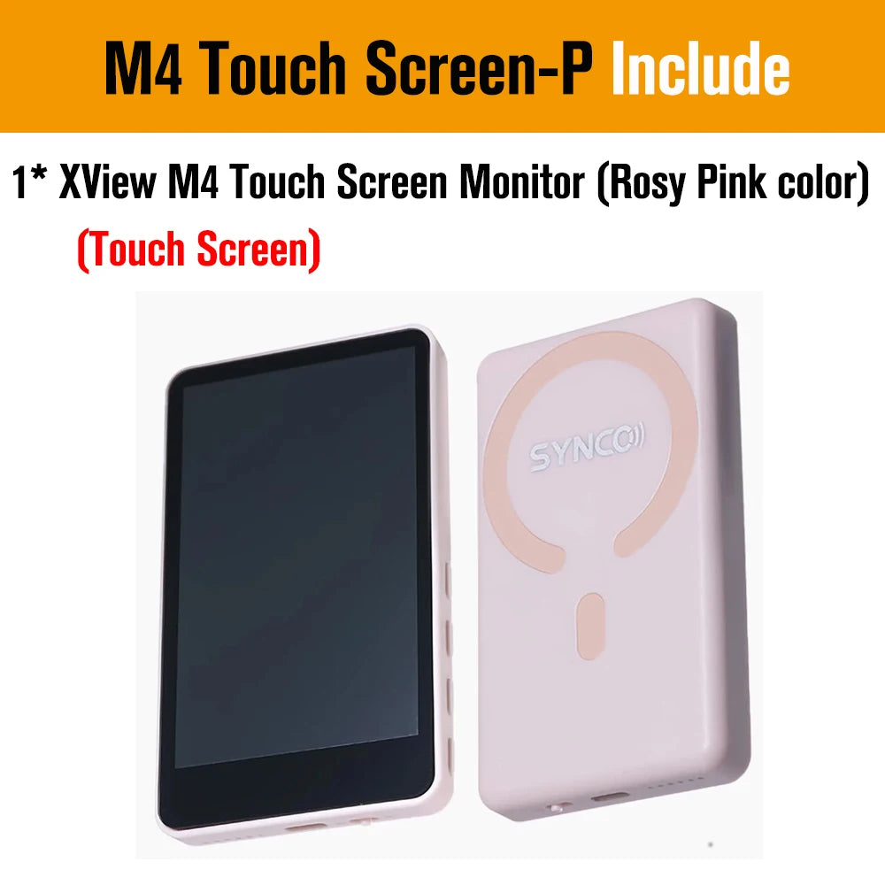 SYNCO XView M4 / M4 AI / M4 Touch Screen Selfie Monitor Screen Vlogging Monitor for iPhone Android Live Streaming TikTok Vlog