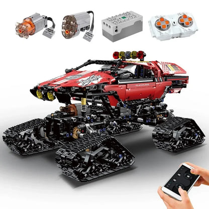 MOULD KING High-Tech Car 18010 Building Toys MOC RC Polar Exploer Model Truck Assembly Bricks Toys For Kids DIY Christmas Gifts