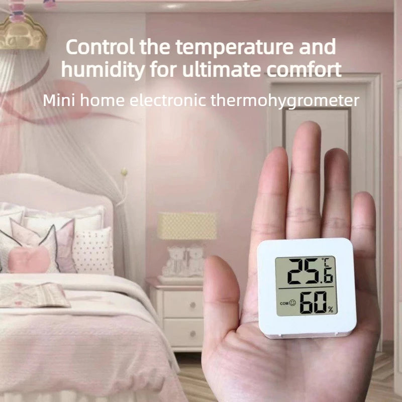 Digital Hygrometer Thermometer Indoor Thermometer Temperature Gauge Mini LCD Weather Station Sensor For Home Room Humidity Meter