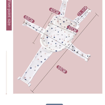 Cross-shaped Anti-slip Baby Bath Net Mat Newborn Adjustable Baby Bath Cushion Children Bathtub Shower Cradle Bed Seat Baby Bath