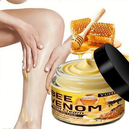 Bee Venom Joint Cream 120g Fast Absorption Non-Sticky Moisturizer for Elbows Shoulders Knees & Back Skin & Joints Care