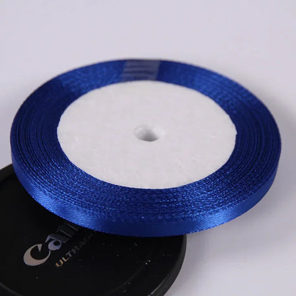 22 Meters/Roll 6mm Silk Satin Ribbons Christmas Halloween Birthday Party Gift Wrapping Ribbons DIY Handmade Crafts Material