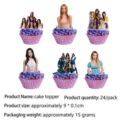 Kpop Katseye Party Decoration Tableware Tablecloth Cup Plate Napkin Sticker Bags Balloons Baby Shower Kpop Party Favors Supplies