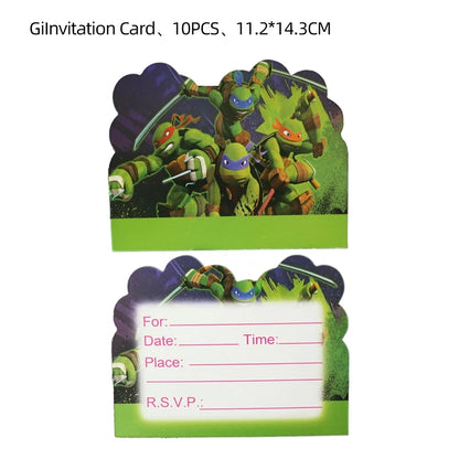 Cartoon Turtles Birthday Party Decorations Tableware Tablecloth Cup Plate Bag Napkins Balloon Baby Shower Turtles Party Favors