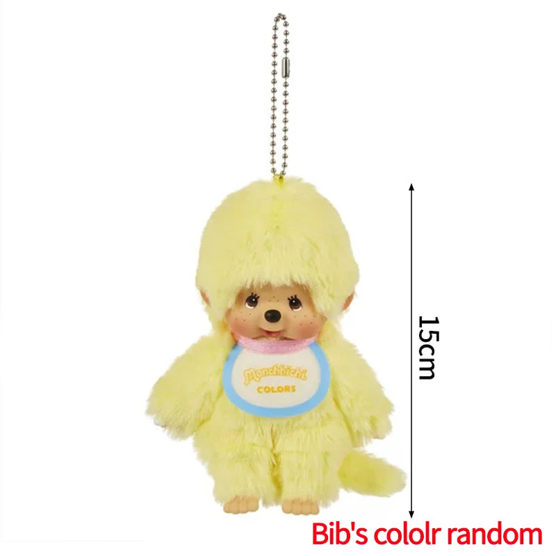 Monchhichi Plush Keychain Kawaii Monchichi Pendant Backpack Charms Cartoon Monchich Keyring Party Favor Gifts 키티 몬치치 モンチッチ