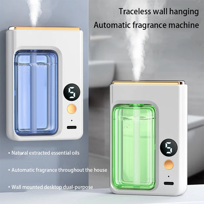 NEW Diffuser Aromatherapy Machine,Wireless Wall Hanging Portable Automatic Fragrance Spray Bathroom Toilet Deodorization