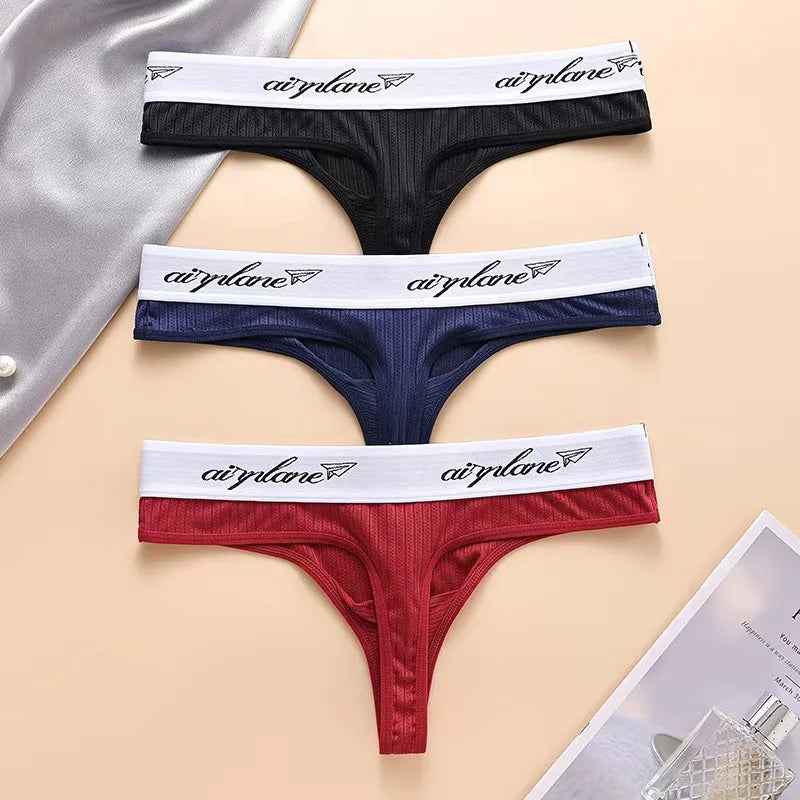 3PCSports Solid Men Thong Male Cotton Breathable G-String Seamless No Trace Sports Panties Sexy T-back Exotic Lingerie Plus Size