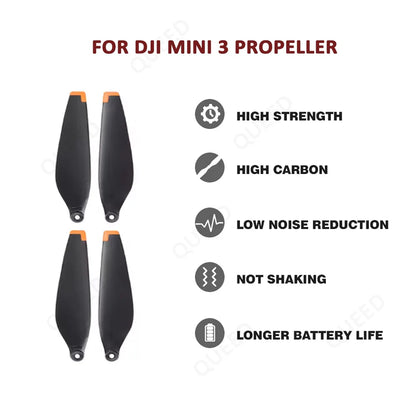 New 4/8PCS Mini 3 drone with low-noise and screw propeller, suitable for DJI Mini 3 accessories