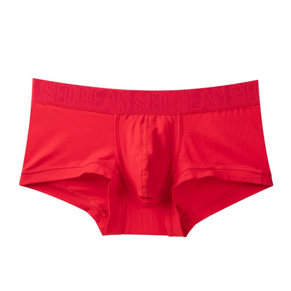 SEOBEAN Men's Breathable Cotton Boxer Shorts U-Convex Pouch Low-Waist Soft Stretch Underwear for Daily Casual & Intimate Wear