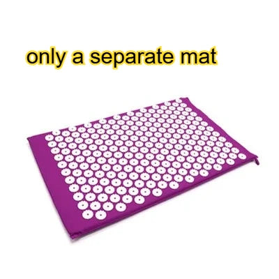 Acupressure Mat Massage Mat Pillow Set Applicator for Neck Foot Yoga Mat with Needle Back Cushion