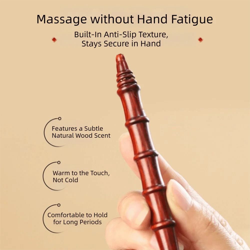 Wood Massage Stick Tool Sandalwood Massager Acupoint Reflexology Tools For Full Body Relaxing Deep Tissue Foot Massage
