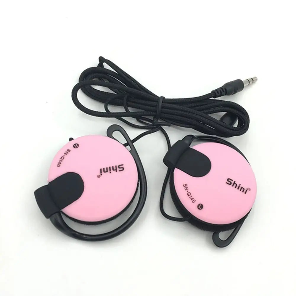 For Phone Wired Earpiece 3.5mm Sport Headset Earphone Headphone Ear Hook