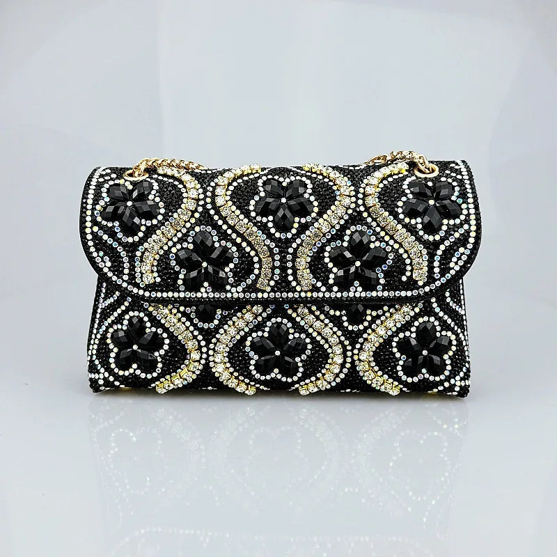 New fashion Rhinestone Handmade Shoulder Bag High Quality Shoulder Crossbody Evening Bag