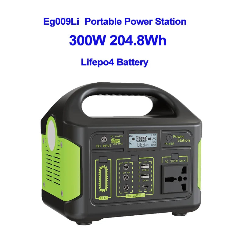 LiFePO4 Portable Power Station 1000W 902WH Mobile Power Supply Solar Generator 500W 300W 100W Battery Power Storage For Camping