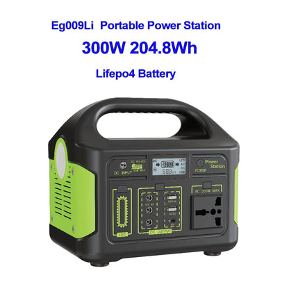 LiFePO4 Portable Power Station 1000W 902WH Mobile Power Supply Solar Generator 500W 300W 100W Battery Power Storage For Camping