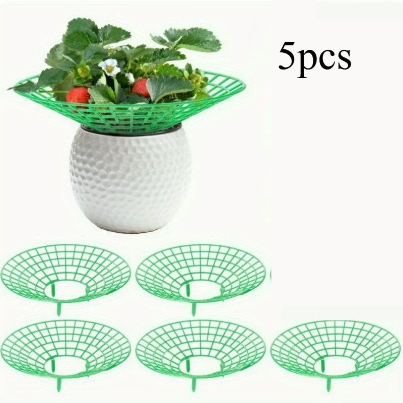 5/10pcs Strawberry Plant Supports with Three Sturdy Legs Provide Protection for Strawberries Against Mold, Rot, and Dirt